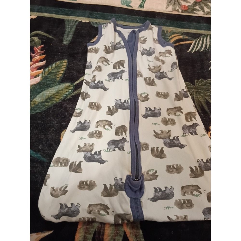 Burt's Bees Baby Beekeeper Sleep Sack Size 6-12 Months (M) Bears Print EUC